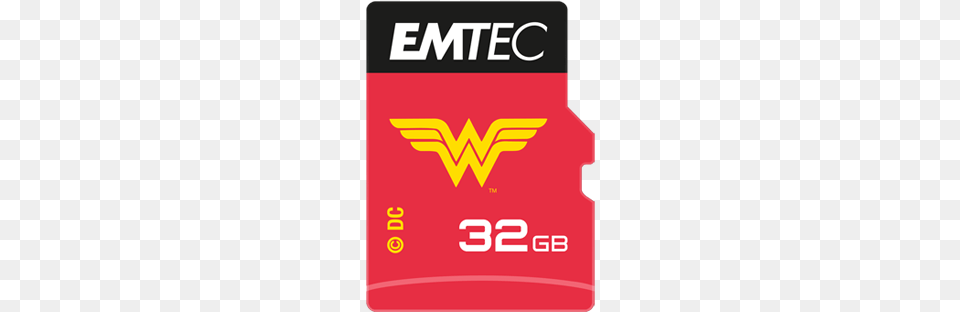 Microsd Uhs I Dc Comics Iconics 32gb Wonderwoman Wonder Woman, Text, Credit Card, Dynamite, Weapon Png