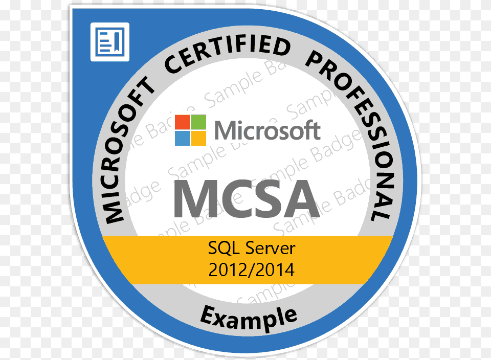 Microsoft Certification Training Courses U0026 Practice Test Mcse Logo, Badge, Symbol, Disk, Sticker Free Png Download