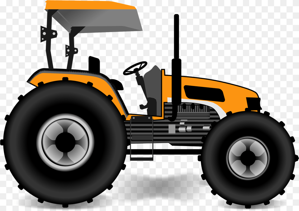 Microsoft Clipart Tractor Clip Art Of Tractor, Vehicle, Transportation, Device, Tool Free Png Download