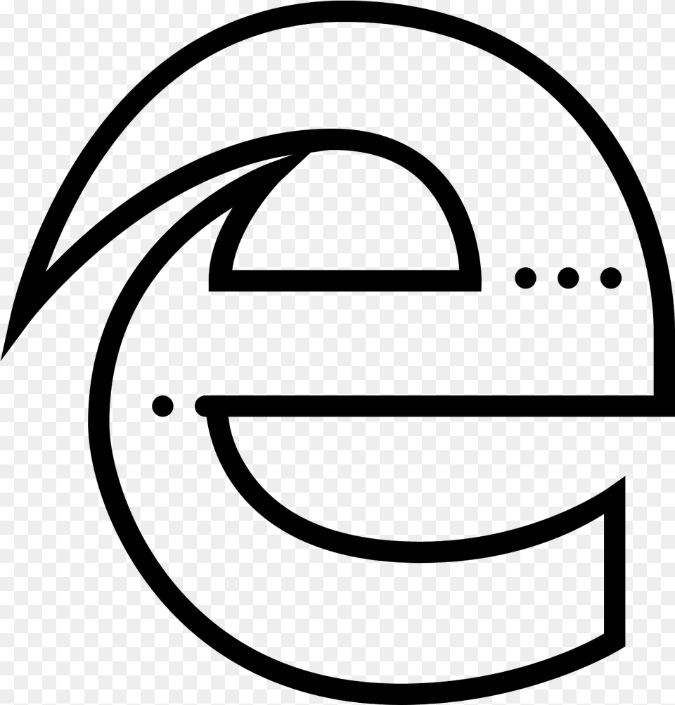 Microsoft Edge Icon Icon, Gray Free Png