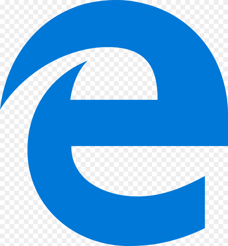 Microsoft Edge Logo, Symbol, Astronomy, Moon, Nature Free Transparent Png