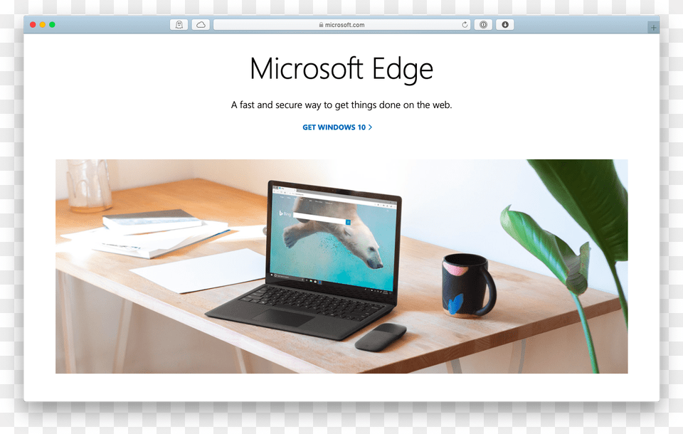 Microsoft Edge Mac Browser Microsoft Dynamics, Table, Pc, Laptop, Furniture Free Png