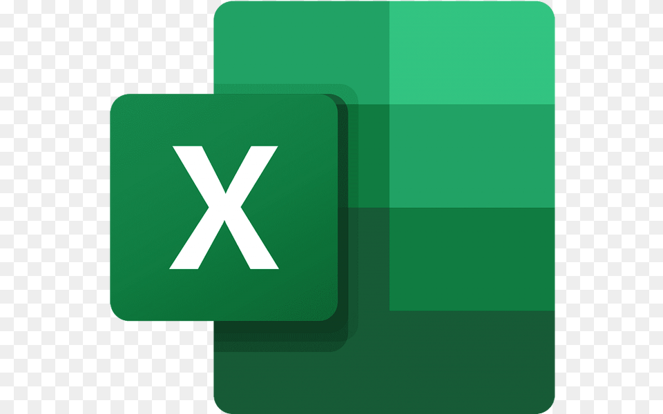 Microsoft Excel Logo, Green, Road Sign, Sign, Symbol Free Png