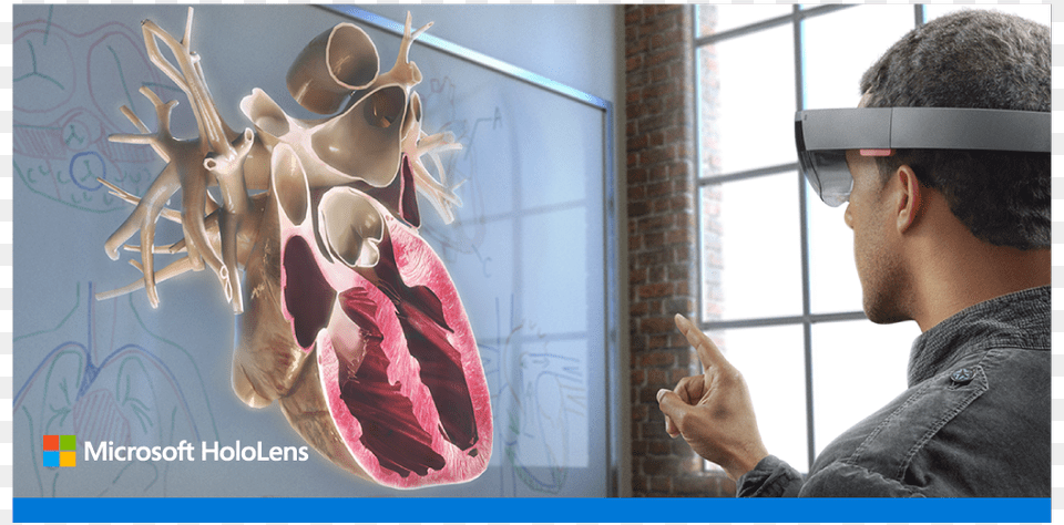 Microsoft Hololens On Twitter Augmented Reality Human Heart, Adult, Male, Man, Person Png Image