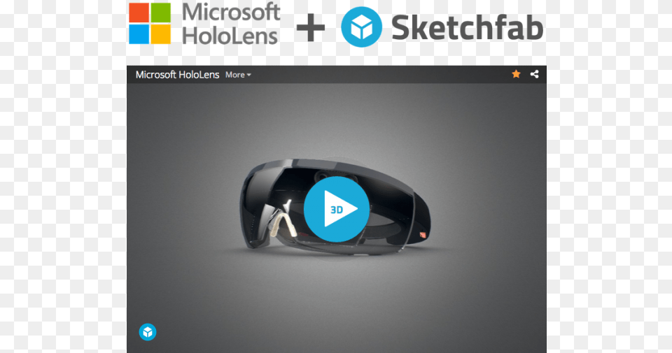 Microsoft Hololens Teams Up With Sketchfab A 3d Art Microsoft Corporation, Computer Hardware, Electronics, Hardware, Accessories Free Transparent Png