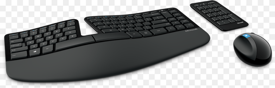 Microsoft Keyboard And Mouse Ergonomic, Computer, Computer Hardware, Computer Keyboard, Electronics Free Transparent Png