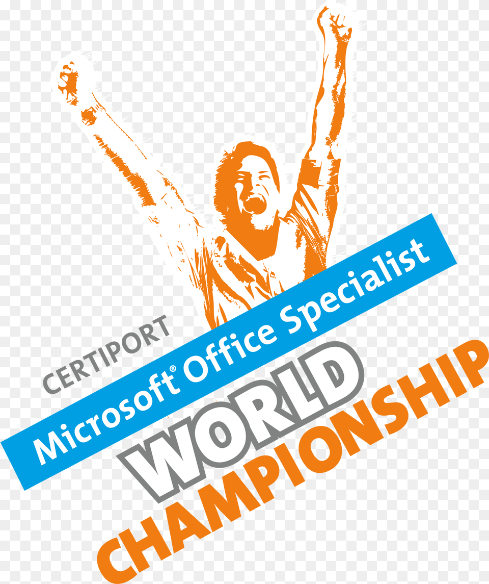 Microsoft Office Specialist World, Advertisement, Poster, Face, Happy Free Png