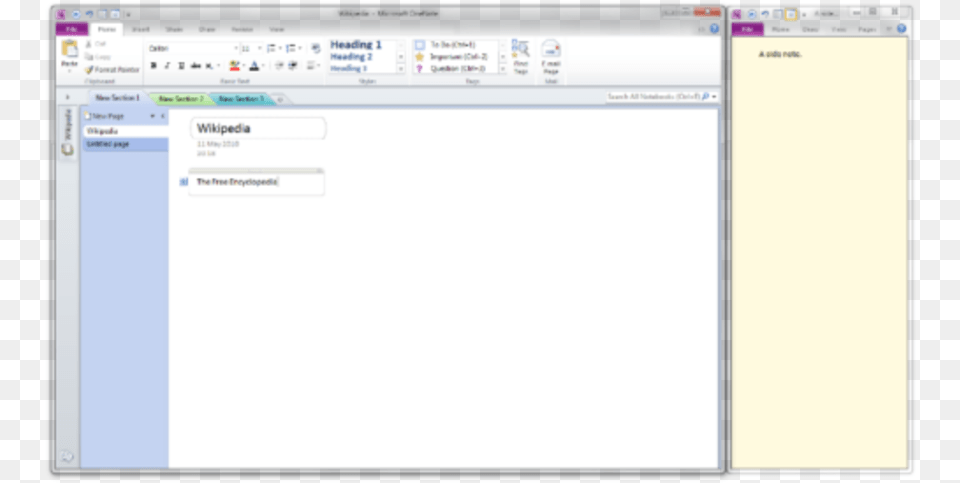 Microsoft Onenote 2010, File, Page, Text, Webpage Free Transparent Png