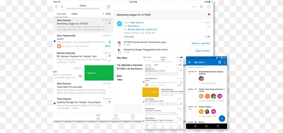 Microsoft Outlook Client For Desktop And Mobile Outlook On Microsoft, File, Text, Person, Webpage Free Png Download