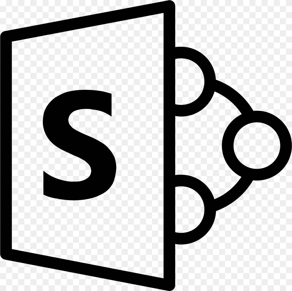 Microsoft Sharepoint Icon White Sharepoint Icon, Gray Free Png Download
