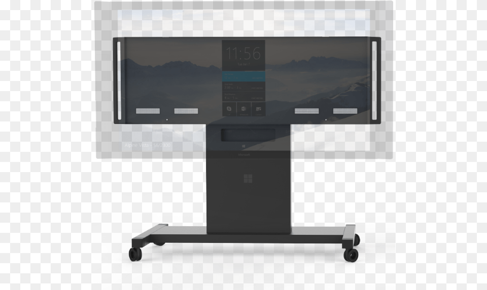 Microsoft Surface Hub 84quot Rolling Stand, Computer Hardware, Electronics, Hardware, Monitor Free Transparent Png