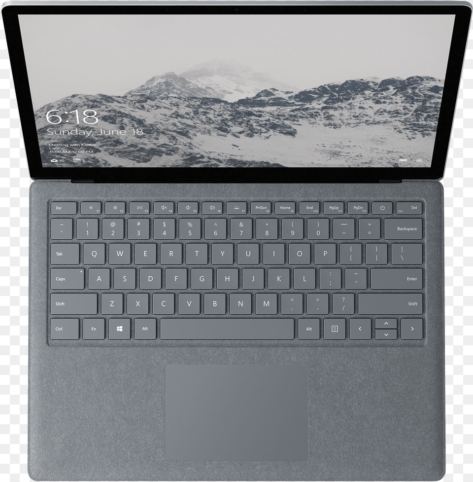 Microsoft Surface Laptop Platinum, Computer, Computer Hardware, Computer Keyboard, Electronics Free Png Download