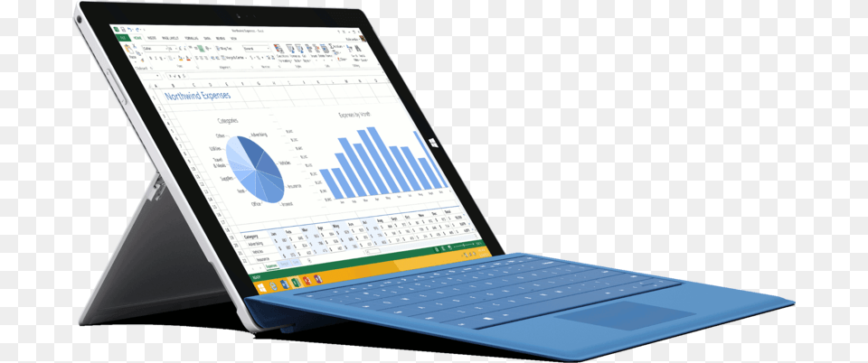 Microsoft Surface Pro 3 I5 Angled Big, Computer, Surface Computer, Tablet Computer, Electronics Free Transparent Png