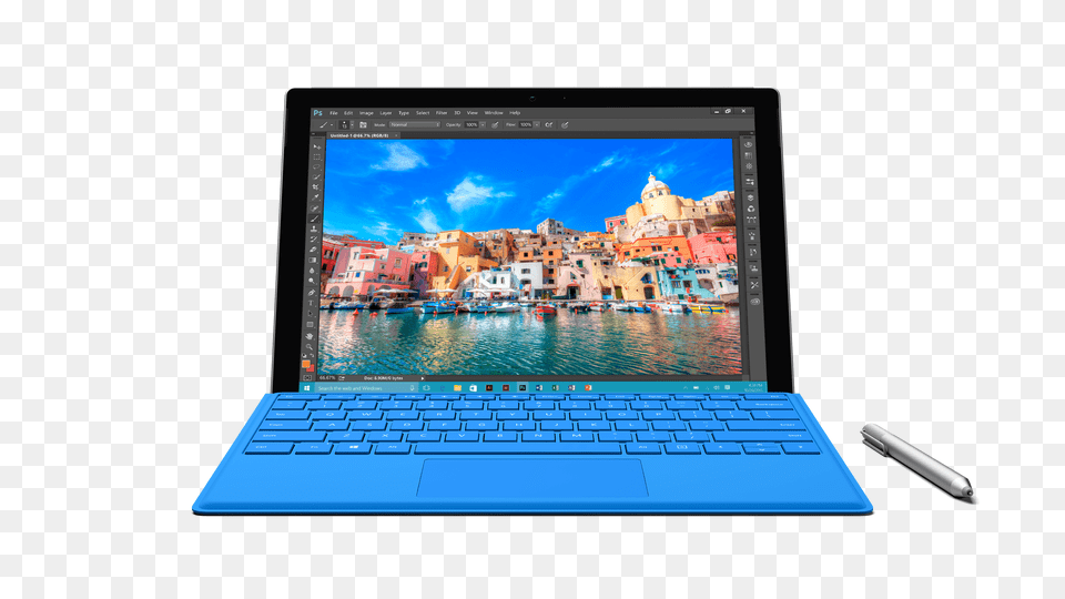 Microsoft Surface Pro 4 Blue, Laptop, Computer, Electronics, Pc Free Png