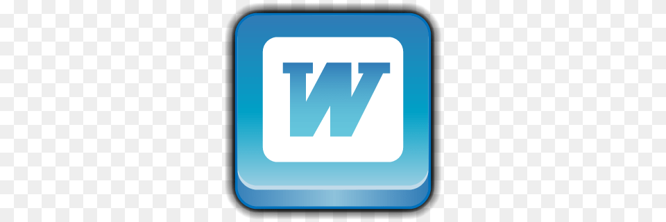 Microsoft Word Icon, Sign, Symbol, Logo, Text Png Image