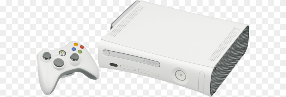 Microsoft Xbox 360 Pro Flat Wcontroller L Xbox 360 White Console, Electronics Png Image