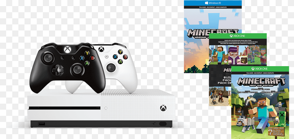 Microsoft Xbox One S 500gb Console With Minecraft Bundle Xbox One S Minecraft, Electronics, Person Png