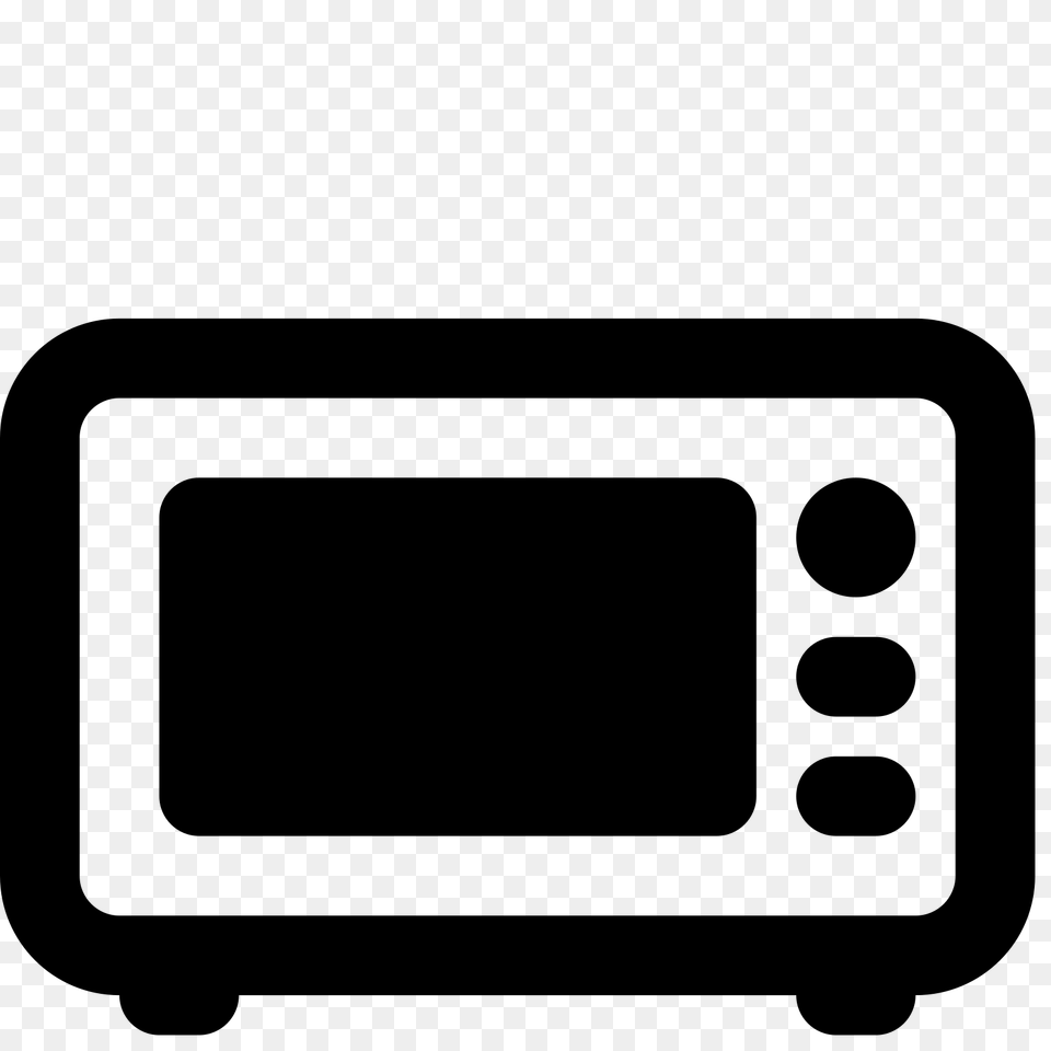 Microwave Icon, Gray Free Png Download