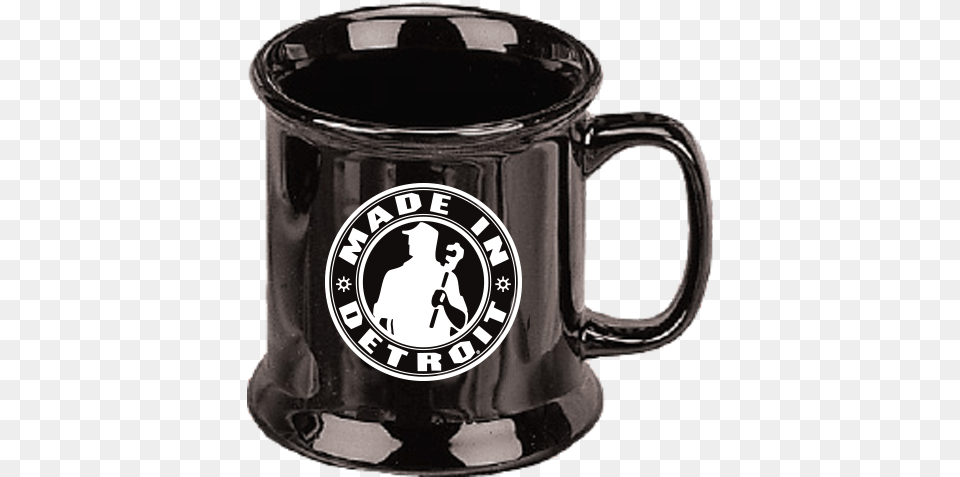 Mid Amp Shifter Coffee Executive Mug Made In Detroit, Cup, Stein, Adult, Male Free Png Download