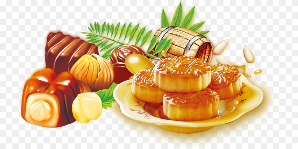 Mid Autumn Moon Cake Mid Autumn Festival, Food, Food Presentation, Pastry, Dessert Free Transparent Png