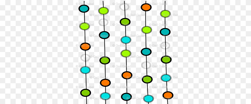 Mid Century Modern Circles Giftwrap Free Png Download