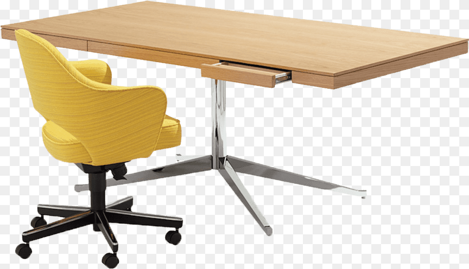 Mid Century Modern Office Furniture Writing Desk, Dining Table, Table, Chair Png Image