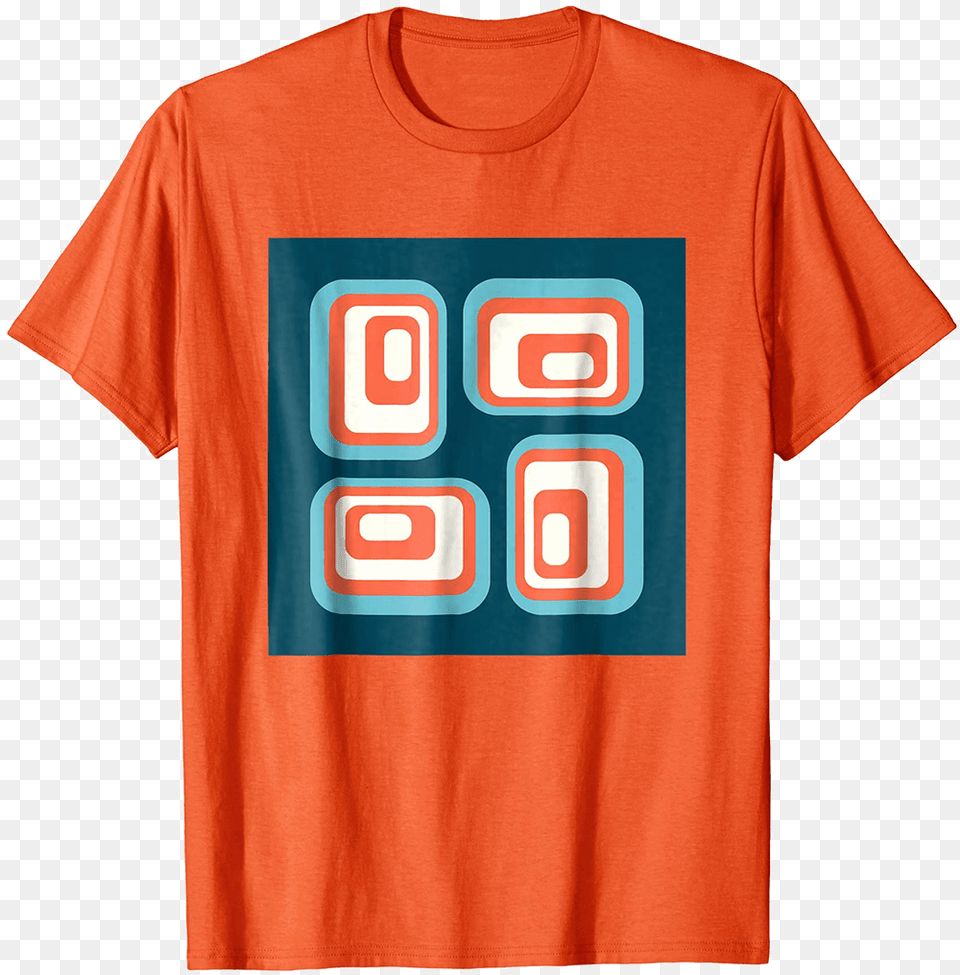 Mid Century Modern Rounded Rectangles T Shirt Shirt, Clothing, T-shirt Free Png Download