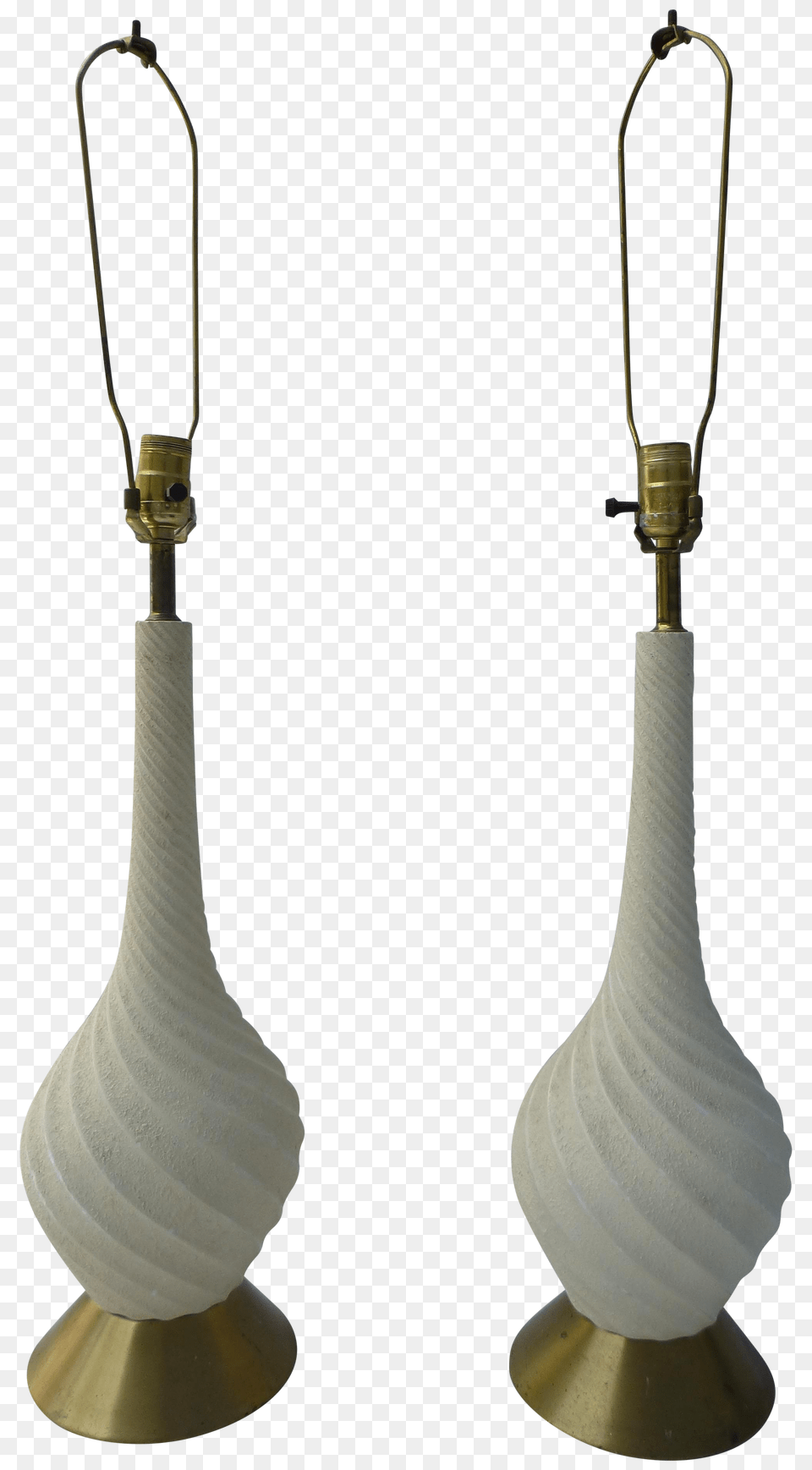 Mid Century Retro Plaster Lamp Png Image