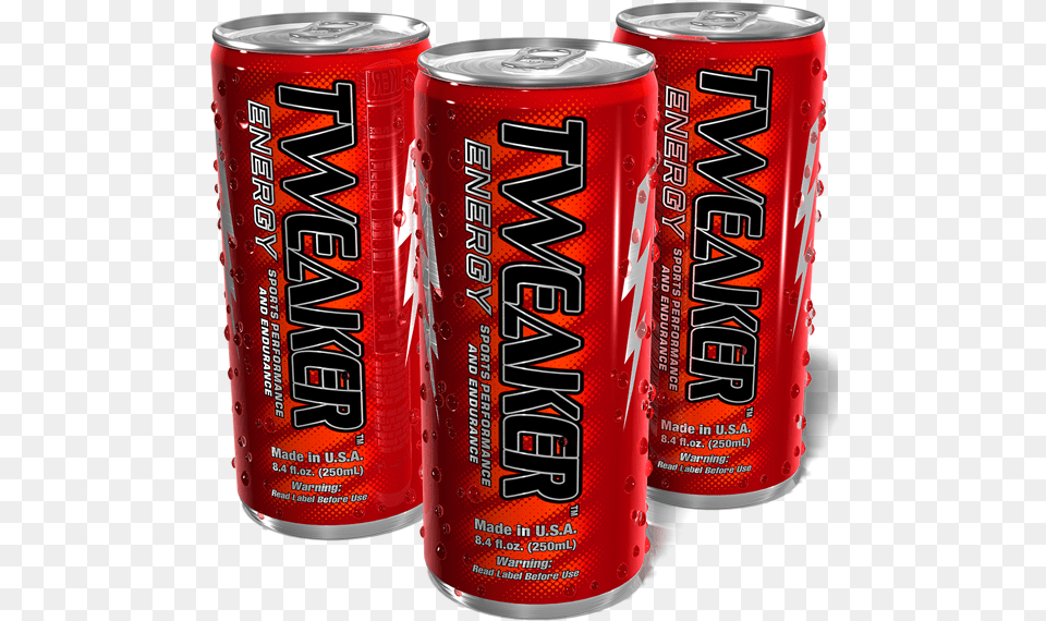 Mid Content Tweaker Energy Drink Caffeine Content, Can, Tin Free Png