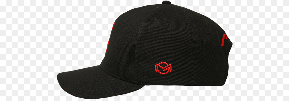 Mid Crown Black Red Baseball Cap Baseball Cap, Baseball Cap, Clothing, Hat Free Png Download