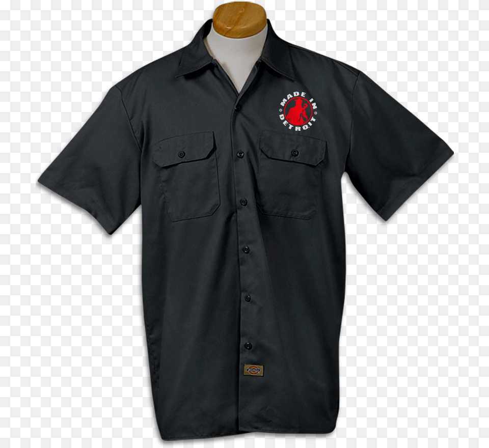 Mid Dickies Black Workshirt Choose Thread Color Shirt, Clothing, Sleeve, Pants, Long Sleeve Png Image