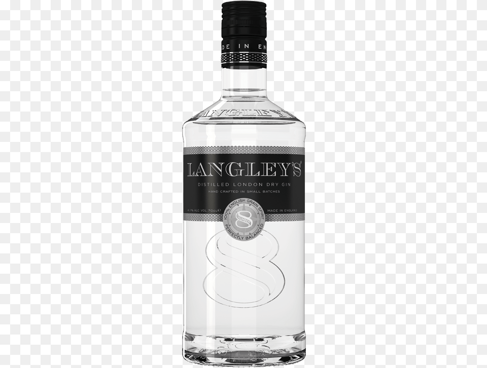 Mid Palate Of A Delicate Sweetness With Citrus Notes Langley39s No 8 Distilled London Gin, Alcohol, Beverage, Liquor, Bottle Free Transparent Png