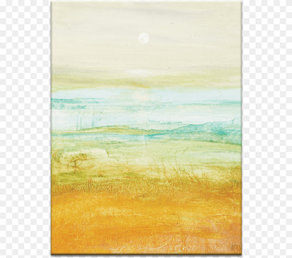 Mid Summer Moon Painting, Art, Canvas Png