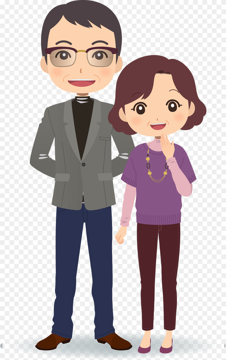 Middle Aged Couple Clipart, Suit, Formal Wear, Clothing, Publication Png Image