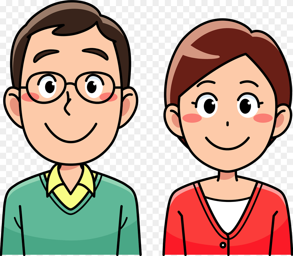 Middle Aged Couple Clipart, Publication, Baby, Book, Comics Free Png Download