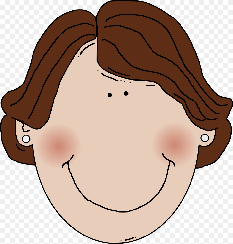 Middle Aged Woman Brown Hair Icons, Head, Person, Face, Baby Png Image
