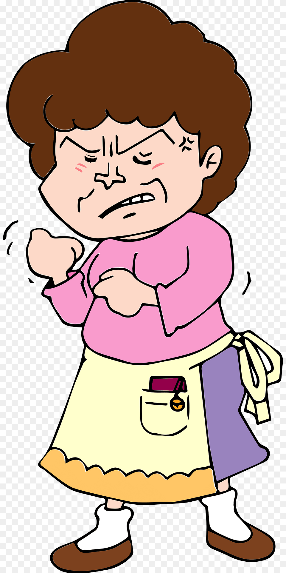 Middle Aged Woman Is Angry Clipart, Baby, Person, Face, Head Png