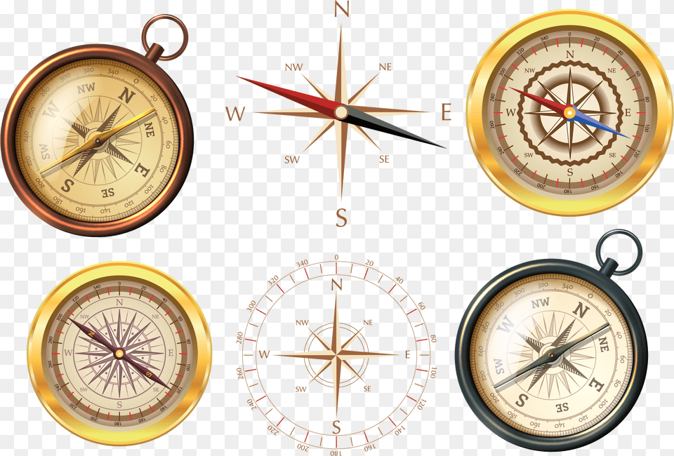 Middle Ages Compass Navigation, Aircraft, Airplane, Transportation, Vehicle Free Png Download