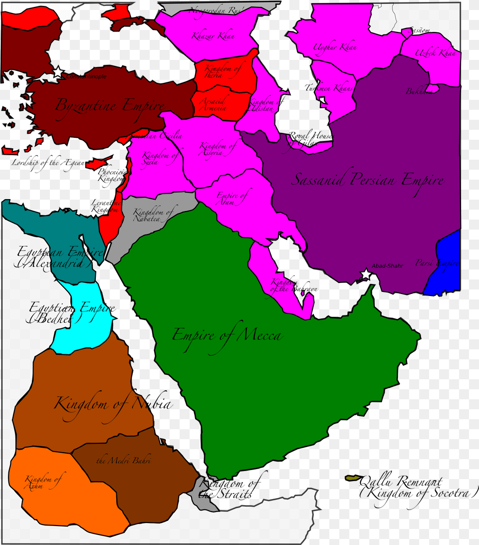 Middle East After Qallu Collapse Alternative History Middle East, Chart, Plot, Map, Atlas Png Image