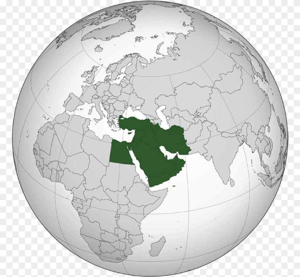 Middle East Ideal Map Of Middle East, Astronomy, Outer Space, Planet, Globe Png Image