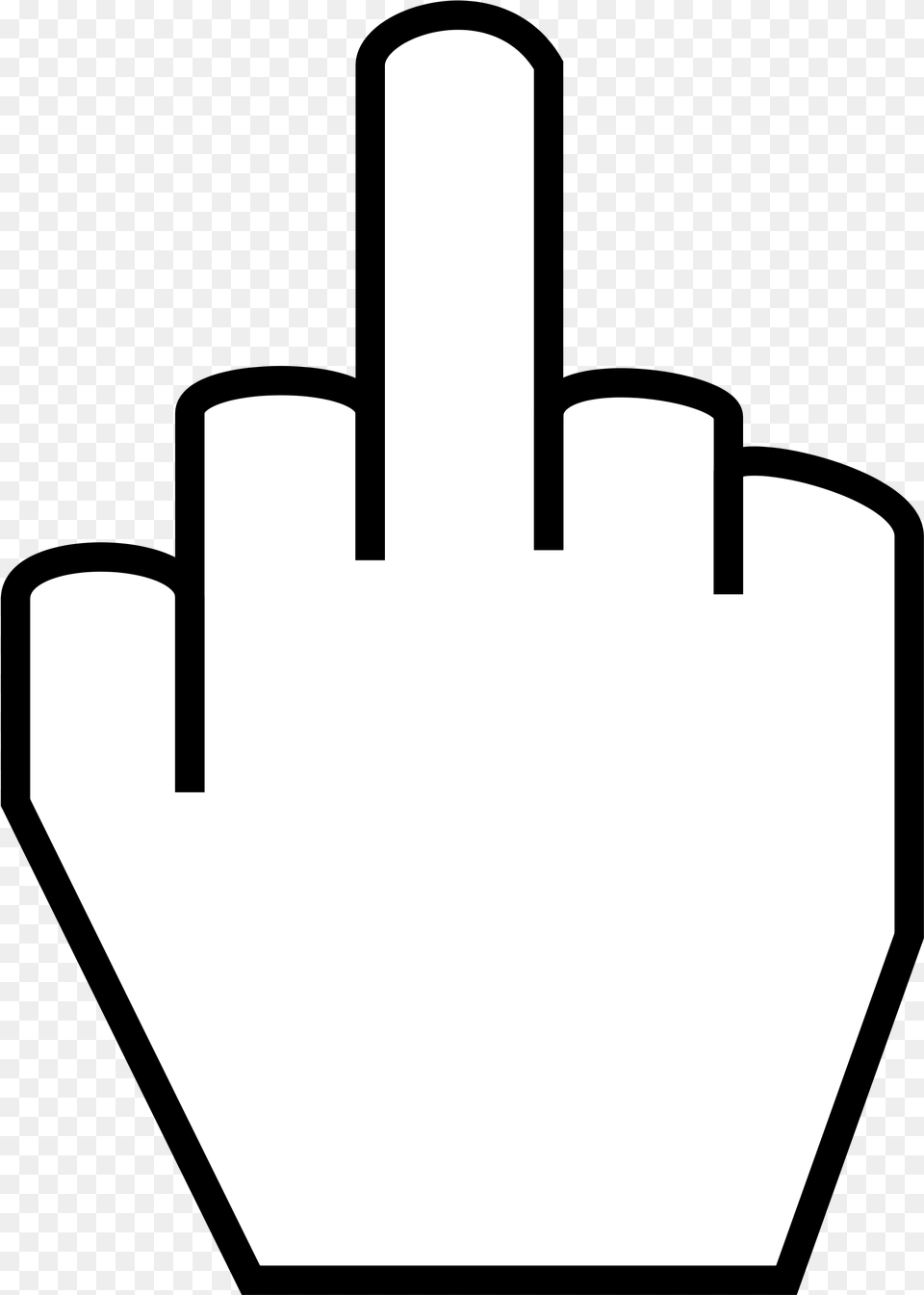 Middle Finger Clipart Easy Middle Finger Drawing, Adapter, Clothing, Electronics, Glove Free Png