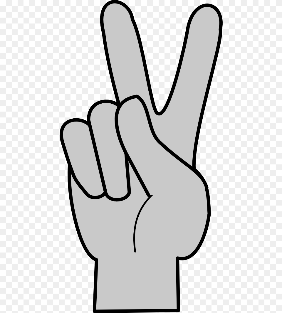 Middle Finger Clipart The Cliparts Transparent Peace Fingers Clip Art, Body Part, Hand, Person Png