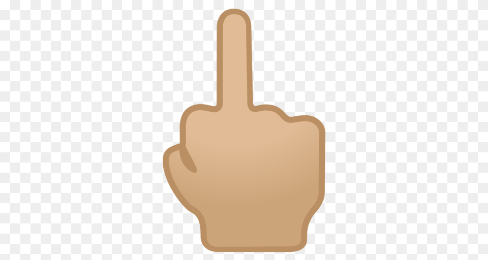 Middle Finger Medium Light Skin Tone Emoji, Body Part, Hand, Person Free Png