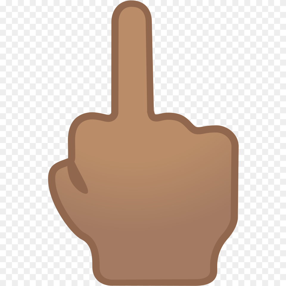 Middle Finger Medium Skin Tone Icon Middle Finger Brown, Body Part, Hand, Person, Adapter Png Image