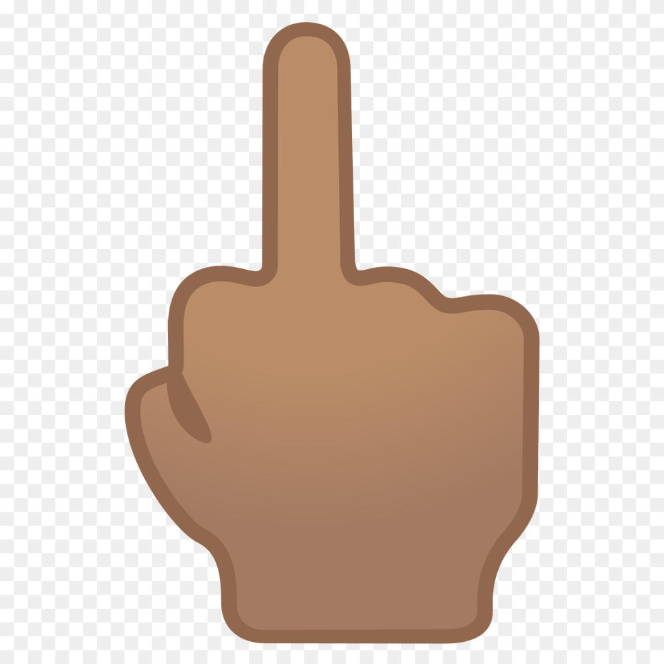 Middle Finger Medium Skin Tone Icon Noto Emoji People Bodyparts, Body Part, Hand, Person, Adapter Free Png