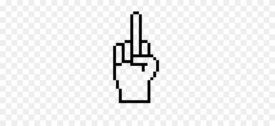 Middle Finger Pixel Art Maker, Gray Png Image