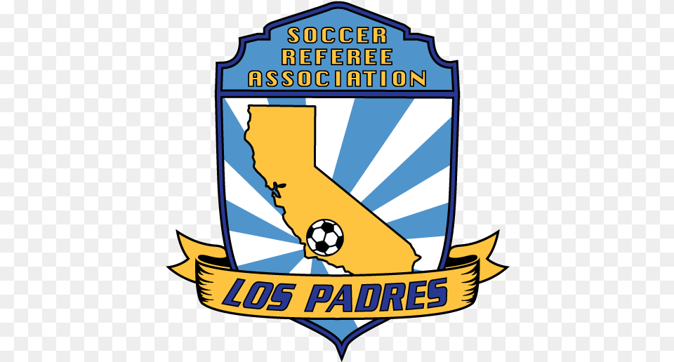 Middle School Games Los Padres Soccer Referee Association Vertical, Badge, Logo, Symbol, Ball Free Png Download
