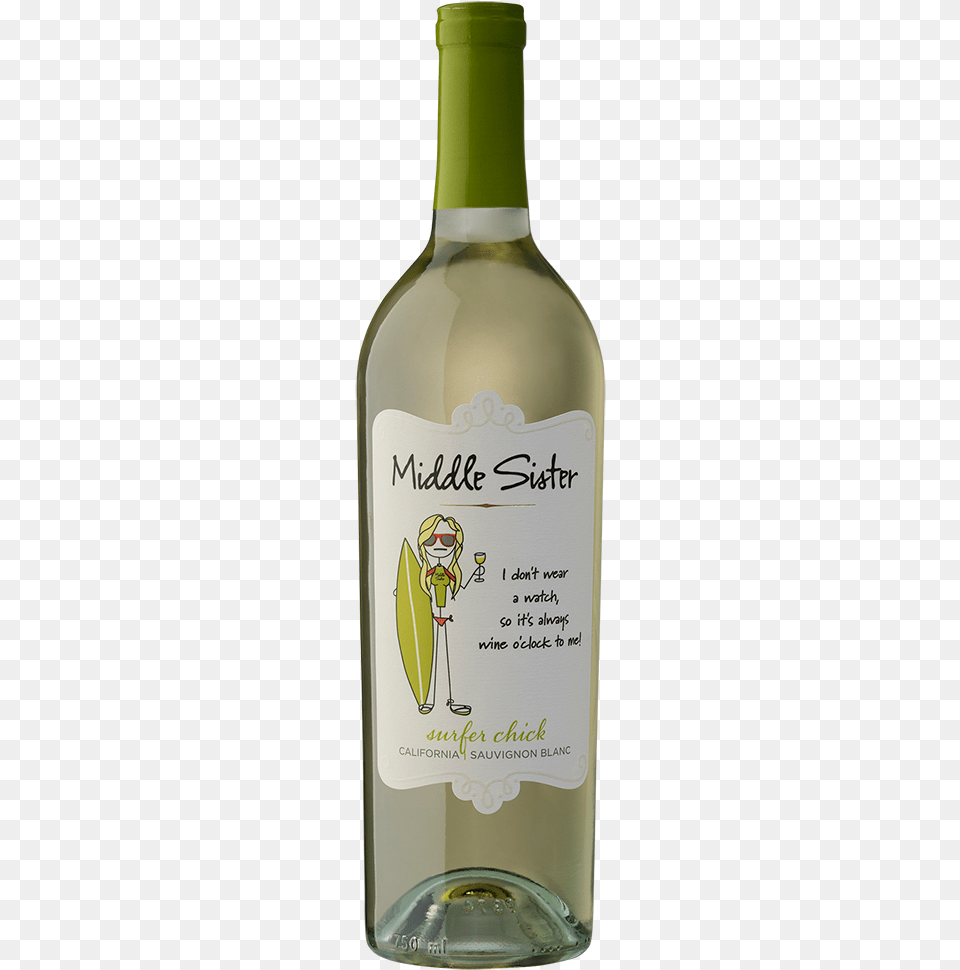 Middle Sister Wine, Bottle, Alcohol, Beverage, Liquor Free Transparent Png