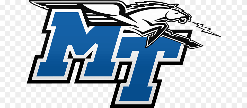 Middle Tennessee Football Logo Logo Middle Tennessee State University, Text, Symbol Png