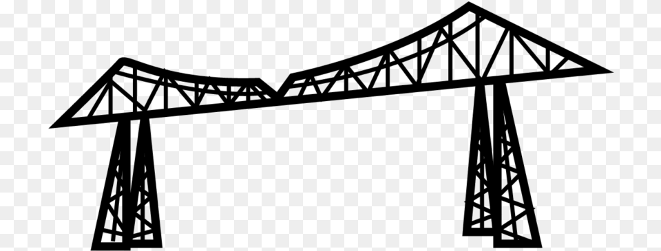 Middlesborough Tees Transporter Bridge Girder Bridge, Gray Png Image